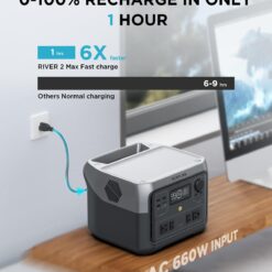 EcoFlow 512Wh RIVER 2 Max 500-Watts Portable Power Station