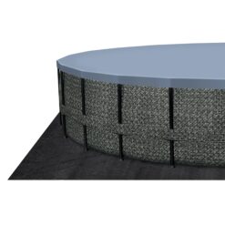 Funsicle 24-ft x 24-ft x 52-in Metal frame Round Above-Ground Pool with Filter Pump with Ground Cloth with Pool Cover with Ladder