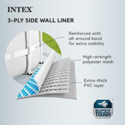 Intex Prism Frame 20-Feet x 20-Feet x 52-Inches Metal frame Round Above-Ground Pool with Filter Pump