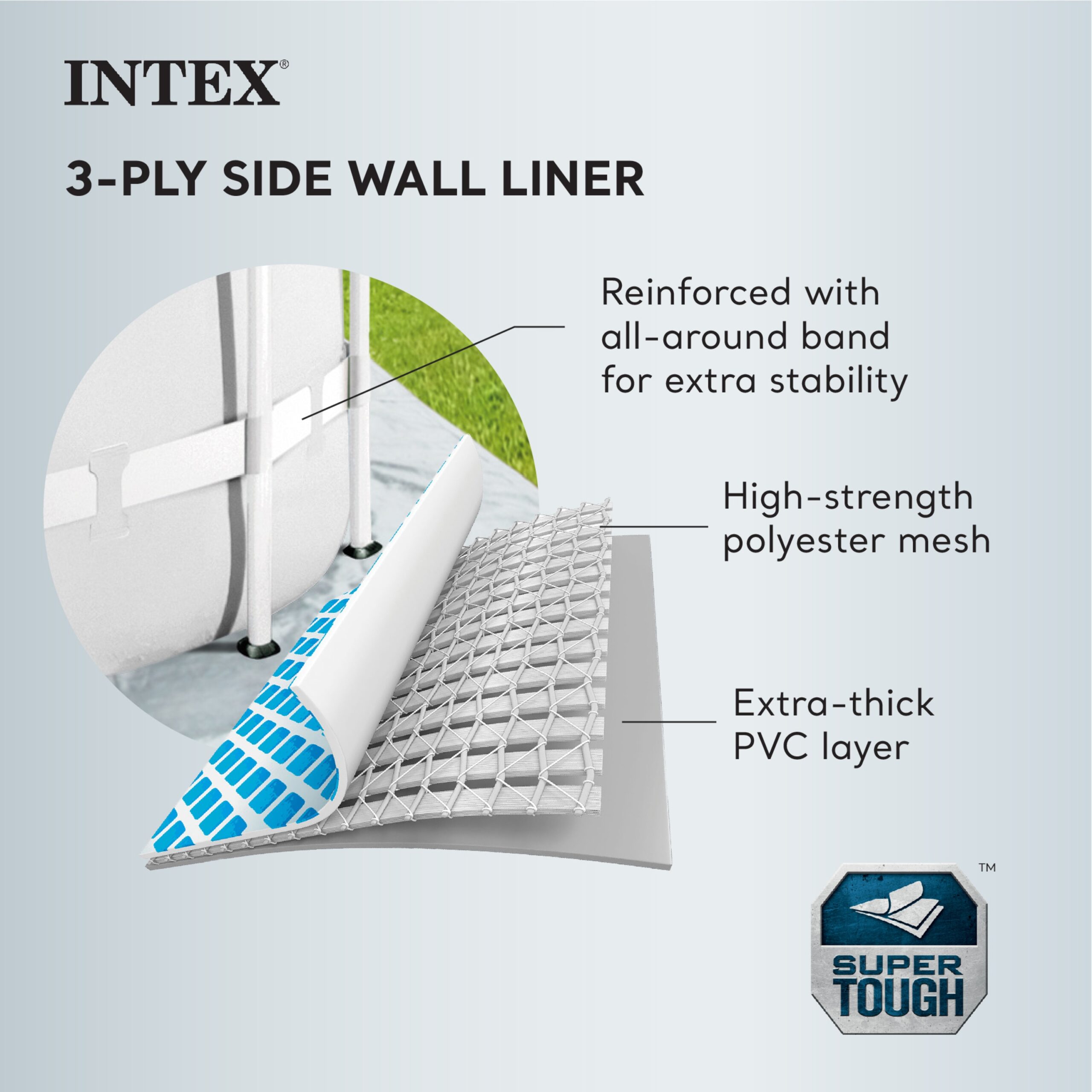 Intex Prism Frame 20-Feet x 20-Feet x 52-Inches Metal frame Round Above-Ground Pool with Filter Pump