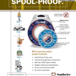 Southwire SIMpull CoilPAK 350-Feet 12 -AWG Black/White/Green Solid Copper THHN wire ( By-the-roll )