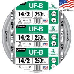 Southwire 250-Feet 14 / 2 Solid UF-B Wire W/G ( By-the-roll )