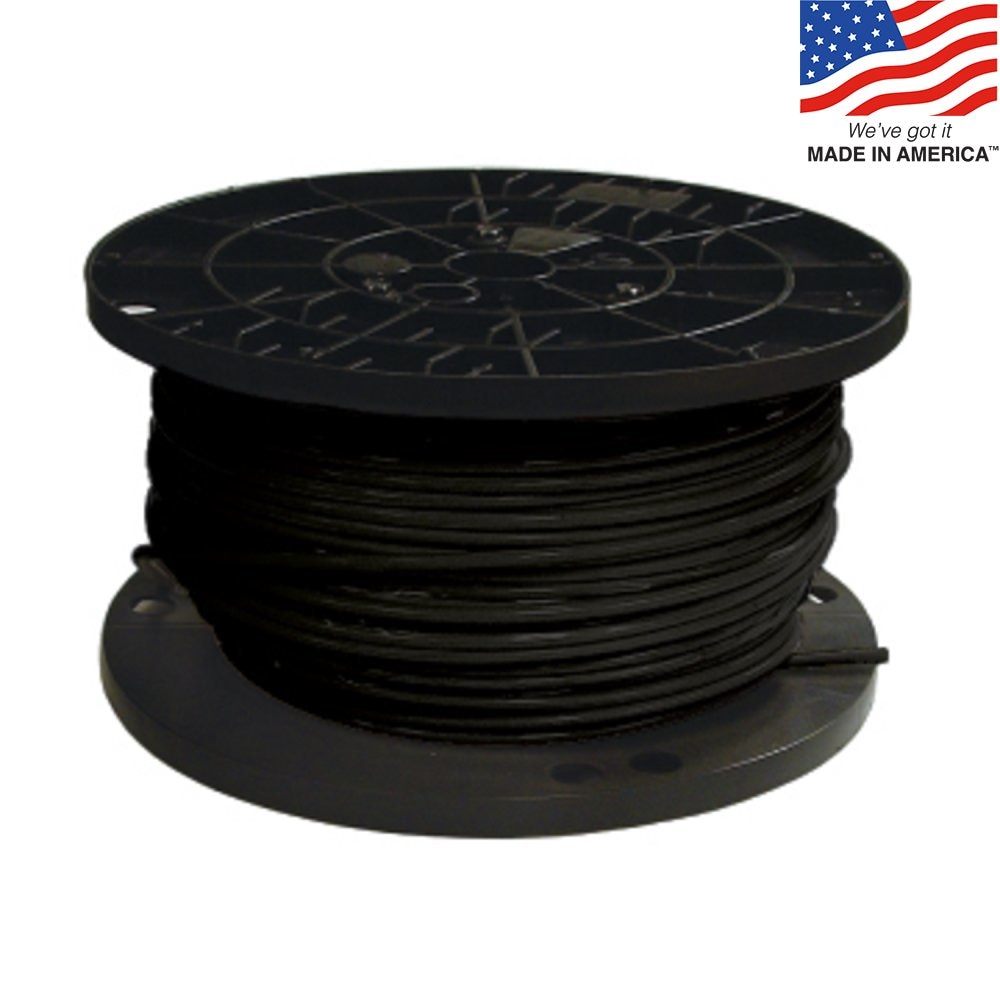 Southwire SIMpull 500-Feet 8 -AWG Black Stranded Copper THHN wire ( By-the-roll )