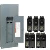 Square D Homeline 200 -Amp 30 -Spaces 60 -Circuit Indoor Main breaker Plug-On Neutral Load Center (Value Pack)