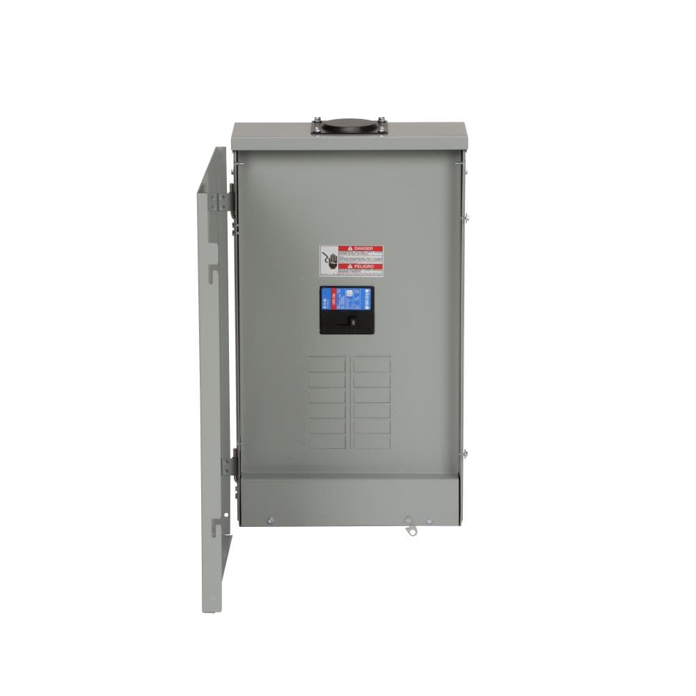 Eaton Type BR 200 -Amp 8 -Spaces 16 -Circuit Outdoor Main breaker Plug-On Neutral Load Center