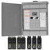 Square D Homeline 125 -Amp 12 -Spaces 24 -Circuit Outdoor Main breaker Plug-On Neutral Load Center (Value Pack)