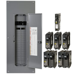 Square D 200 -Amp 40 -Spaces 80 -Circuit Indoor Main breaker Plug-On Neutral Load Center (Value Pack)