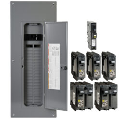 Square D 200 -Amp 40 -Spaces 80 -Circuit Indoor Main breaker Plug-On Neutral Load Center (Value Pack)