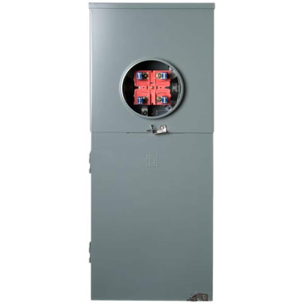 Square D 200 -Amp 8 -Spaces 16 -Circuit Outdoor Main breaker meter combo Load Center