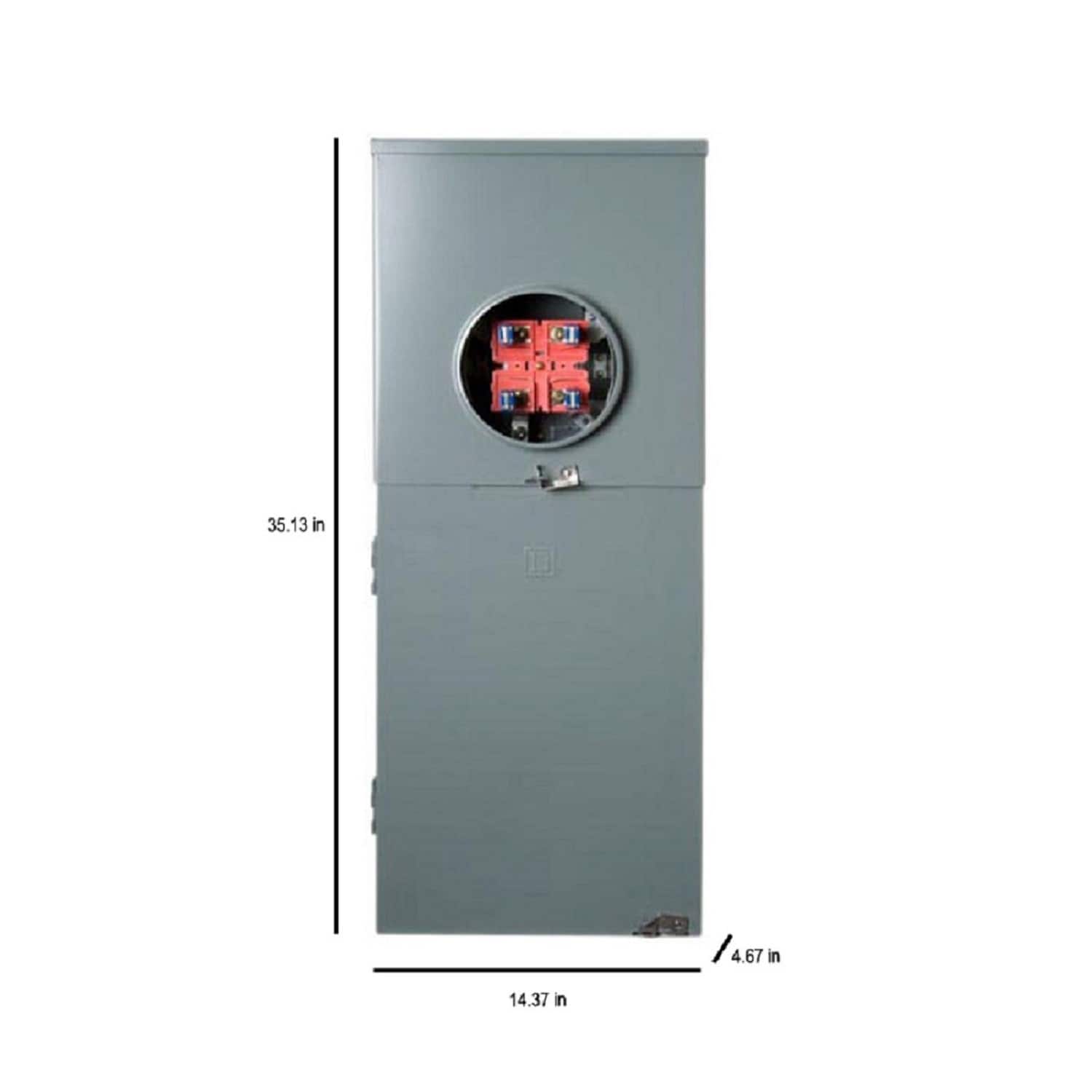 Square D 200 -Amp 8 -Spaces 16 -Circuit Outdoor Main breaker meter combo Load Center