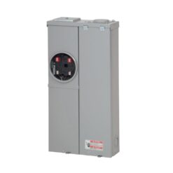 Eaton Type BR 200 -Amp 4 -Spaces 8 -Circuit Outdoor Main breaker meter combo Load Center