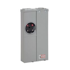 Eaton Type BR 200 -Amp 4 -Spaces 8 -Circuit Outdoor Main breaker meter combo Load Center