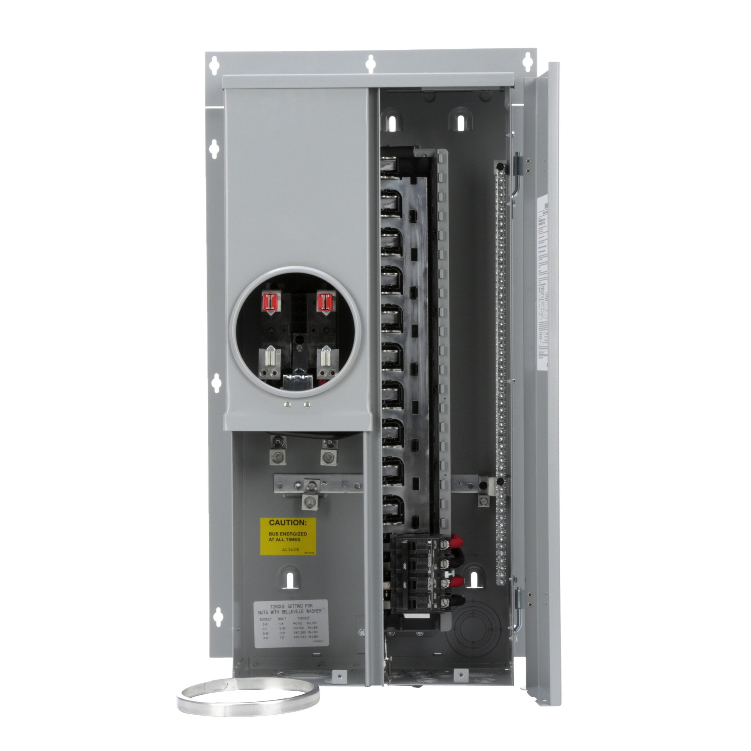 Siemens 200 -Amp 20 -Spaces 40 -Circuit Outdoor Main breaker meter combo Load Center