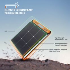 Jackery SolarSaga 100W 24-in x 21-in x 1-in 100-Watt Portable Solar Panel