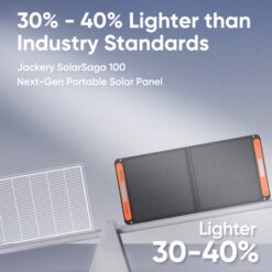 Jackery SolarSaga 100W 24-in x 21-in x 1-in 100-Watt Portable Solar Panel