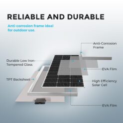 Renogy 4.0 -Module 41.8-Inches x 20.9-Inches 400.0-Watts Solar Panel