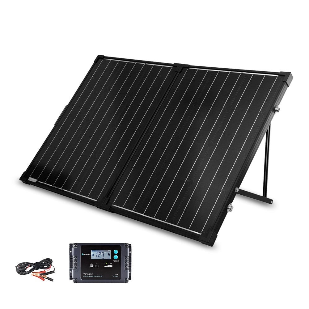 Renogy Monocrystalline 24.8-in x 20-in x 2.8-in 100-Watt Portable Solar Panel