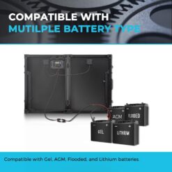 Renogy Monocrystalline 24.8-in x 20-in x 2.8-in 100-Watt Portable Solar Panel