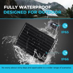 Renogy Monocrystalline 24.8-in x 20-in x 2.8-in 100-Watt Portable Solar Panel