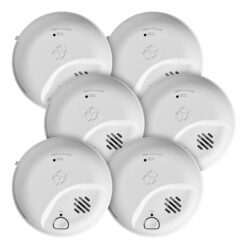 First Alert BRK Hardwired (with Battery Backup) Ionization Interconnected Combination Smoke and Carbon Monoxide Detector 6 -Pack