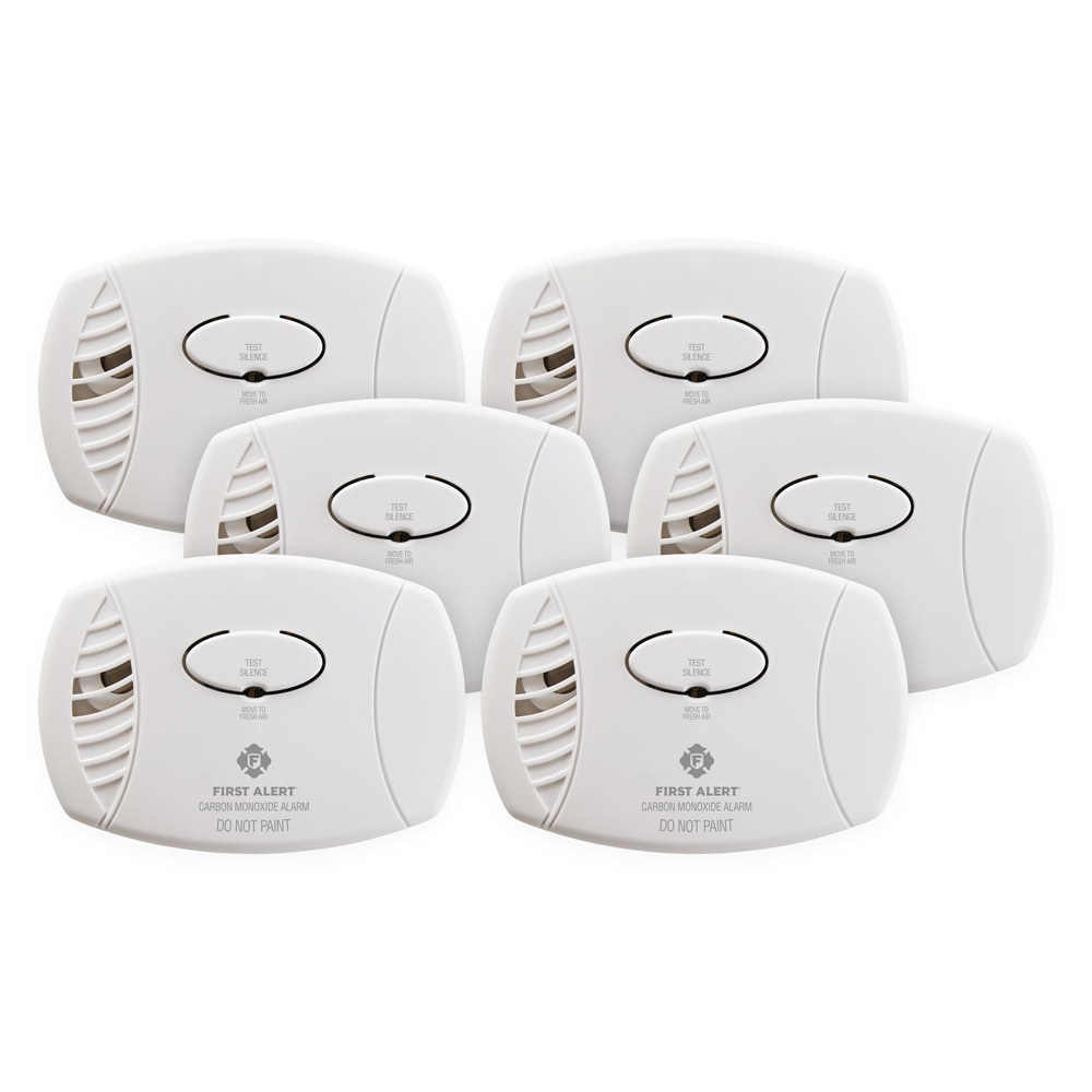 First Alert BRK Battery-operated Carbon Monoxide Detector (6-Pack)