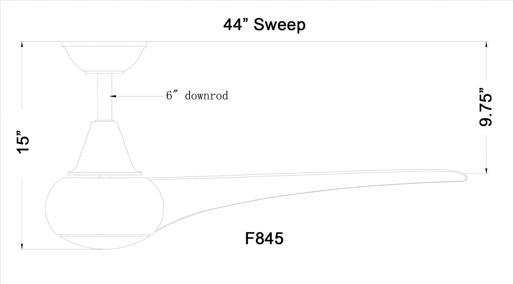 Minka Aire Light Wave 44 44-Inches Driftwood with Driftwood Blades Integrated LED Fixture Indoor Downrod mount Propeller Ceiling Fan With Light and Remote ( 3 -Blade)