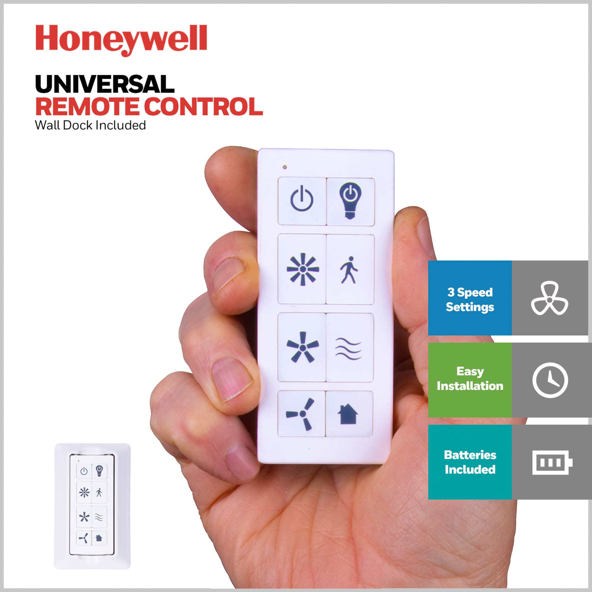 Honeywell Xerxes 62-Inches Matte Black with Matte Black Ash Blades Indoor Downrod mount Windmill Ceiling Fan With Light and Remote ( 8 -Blade)