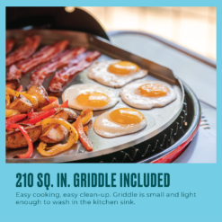 Charbroil Bistro Pro Grill Griddle + Charcoal Mode 1750 -Watt Red Electric Grill