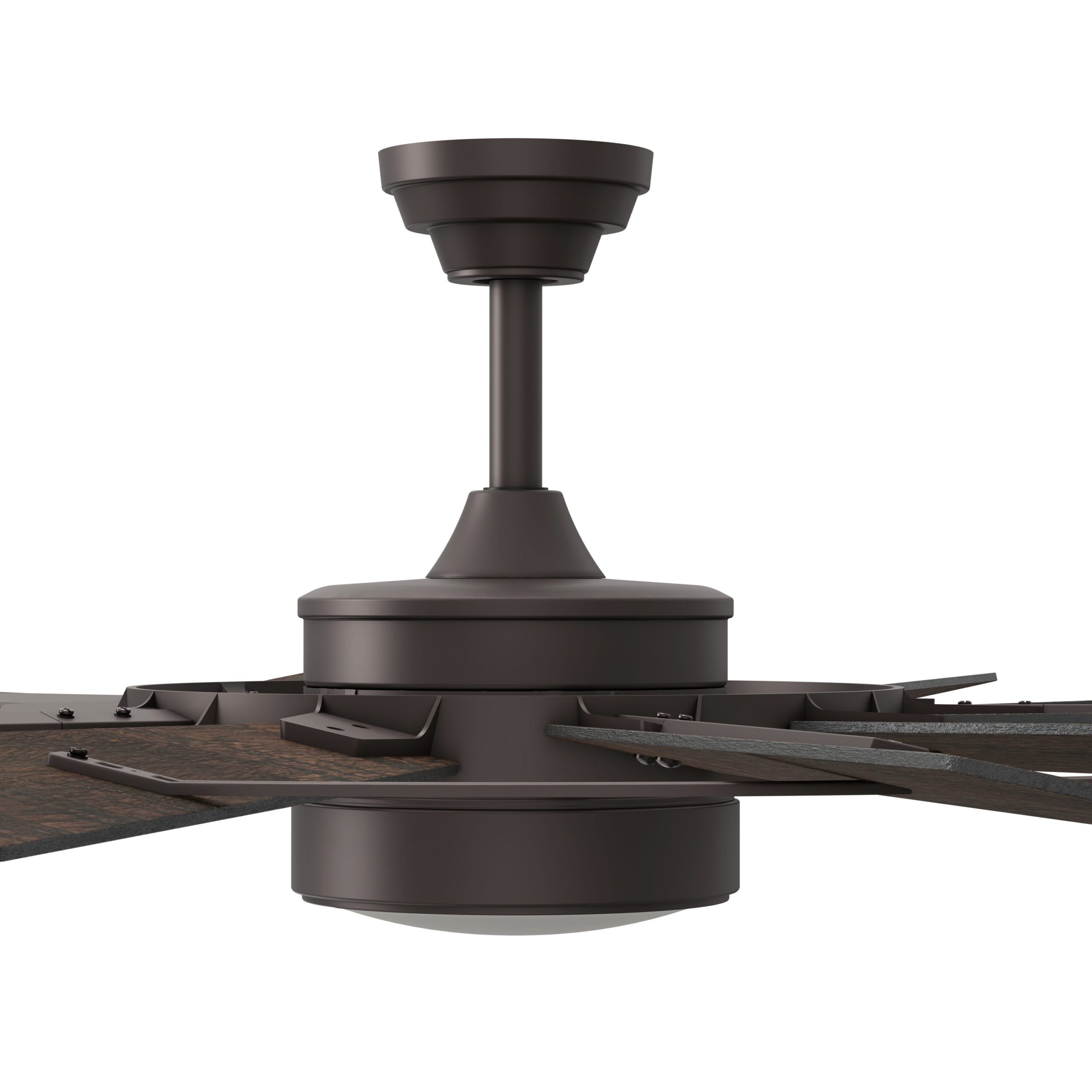 Harbor Breeze Henderson 60-Inches Bronze with Mahogany Blades Integrated LED Fixture Indoor Downrod mount Windmill Ceiling Fan With Light and Remote ( 10 -Blade)