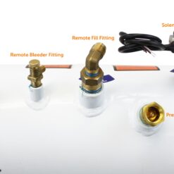 Flame King 5.9Gal ASME Tank w/ Remote Fill Bleeder Valves Steel Propane tank