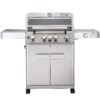 Monument Mesa Stainless Steel 5-Burner Infrared Liquid Propane Gas Grill with 1 Side Burner