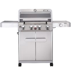 Monument Mesa Stainless Steel 5-Burner Infrared Liquid Propane Gas Grill with 1 Side Burner