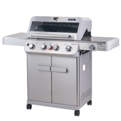 Monument Mesa Stainless Steel 5-Burner Infrared Liquid Propane Gas Grill with 1 Side Burner