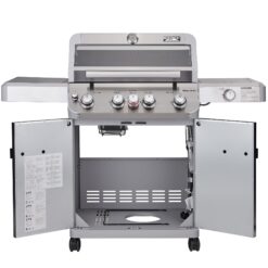 Monument Mesa Stainless Steel 5-Burner Infrared Liquid Propane Gas Grill with 1 Side Burner