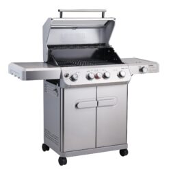 Monument Mesa Stainless Steel 5-Burner Infrared Liquid Propane Gas Grill with 1 Side Burner