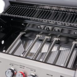 Monument Mesa Stainless Steel 5-Burner Infrared Liquid Propane Gas Grill with 1 Side Burner