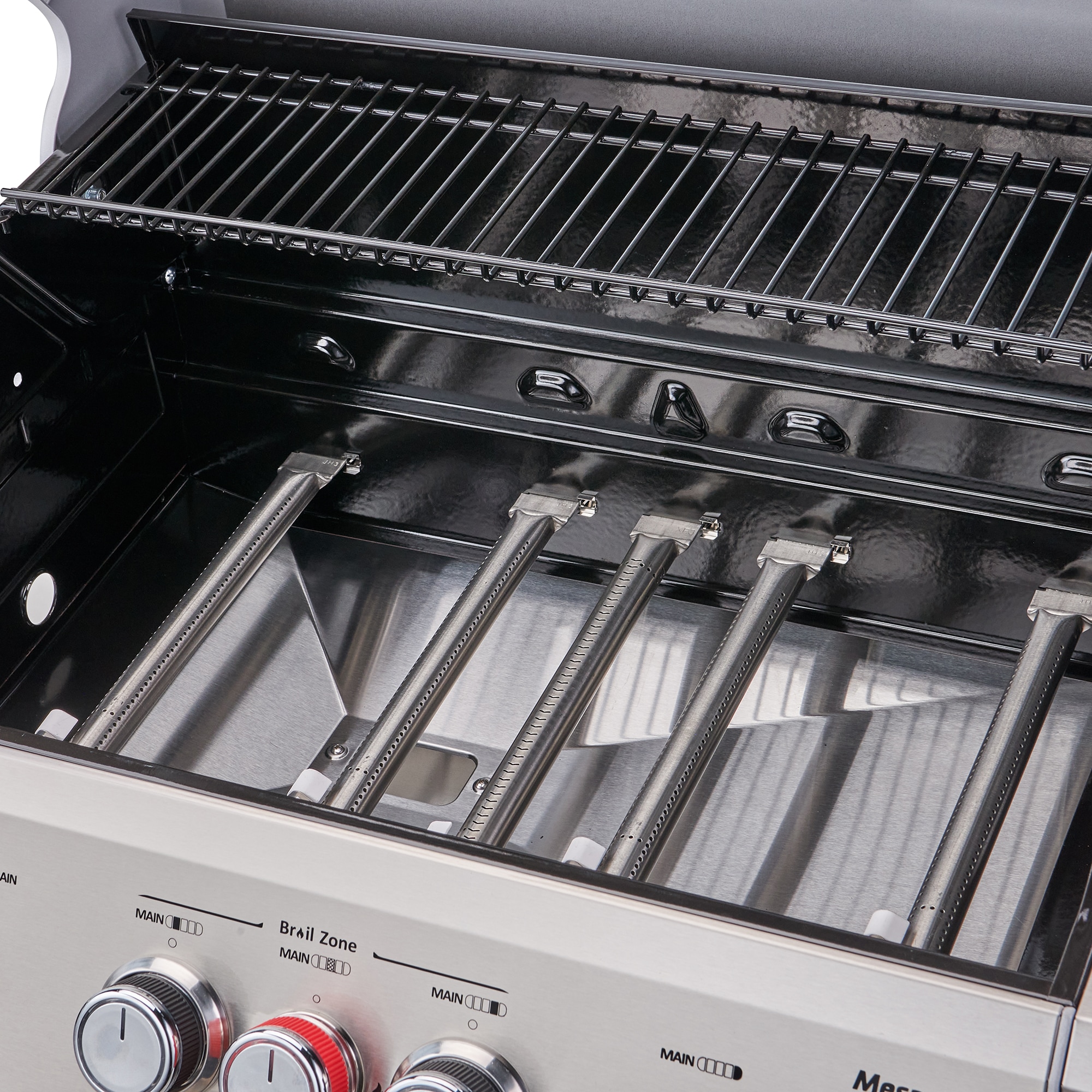 Monument Mesa Stainless Steel 5-Burner Infrared Liquid Propane Gas Grill with 1 Side Burner