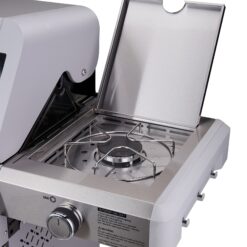 Monument Mesa Stainless Steel 5-Burner Infrared Liquid Propane Gas Grill with 1 Side Burner