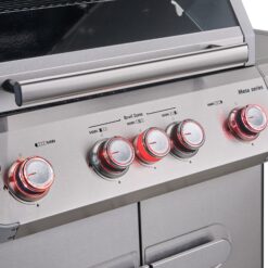 Monument Mesa Stainless Steel 5-Burner Infrared Liquid Propane Gas Grill with 1 Side Burner