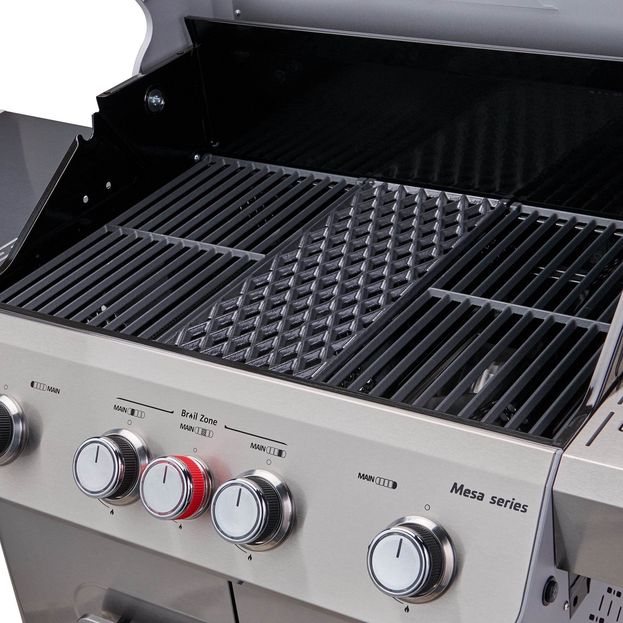 Monument Mesa Stainless Steel 5-Burner Infrared Liquid Propane Gas Grill with 1 Side Burner