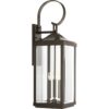 Progress Lighting Gibbes Street 3 -Light 30.62-in H Antique Bronze Hardwired Outdoor Wall Light