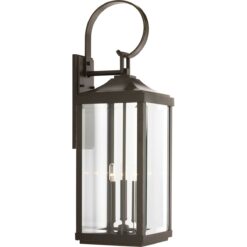 Progress Lighting Gibbes Street 3 -Light 30.62-in H Antique Bronze Hardwired Outdoor Wall Light