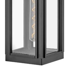 Hinkley Sag Harbor 1 -Light 21.25-in H Satin Black Hardwired Outdoor Wall Light