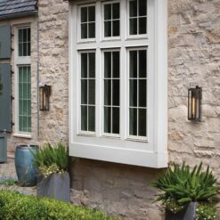Hinkley Sag Harbor 1 -Light 21.25-in H Satin Black Hardwired Outdoor Wall Light