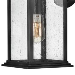 Hinkley Grant 1 -Light 16.75-in H Black Hardwired Outdoor Wall Light