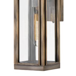 Hinkley Sag Harbor 1 -Light 16.25-in H Brushed Bronze Hardwired Outdoor Wall Light