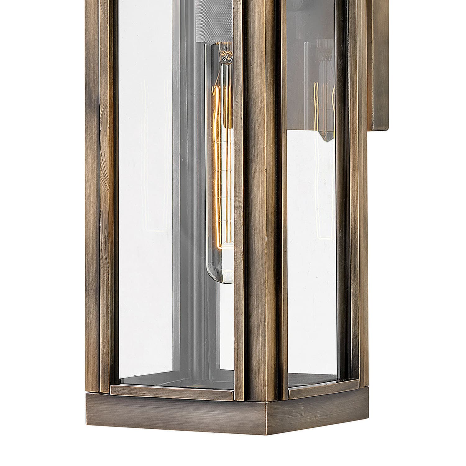 Hinkley Sag Harbor 1 -Light 16.25-in H Brushed Bronze Hardwired Outdoor Wall Light