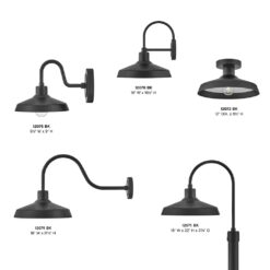 Hinkley Forge 1 -Light 17.5-in H Satin Black Hardwired Dark Sky Outdoor Wall Light