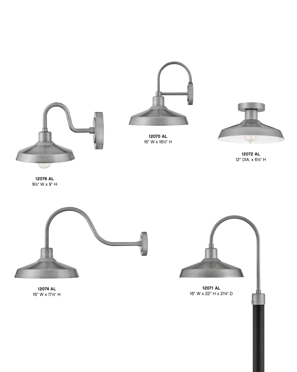 Hinkley Forge 1 -Light 17.5-in H Brushed Aluminum Hardwired Dark Sky Outdoor Wall Light
