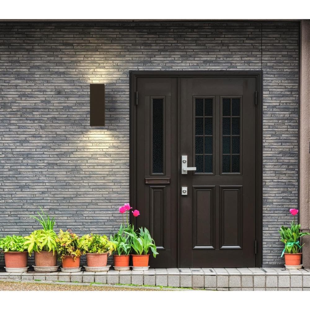 Progress Lighting LED Sq Cylinder 18-in H Antique Bronze Hardwired Integrated LED Outdoor Wall Light